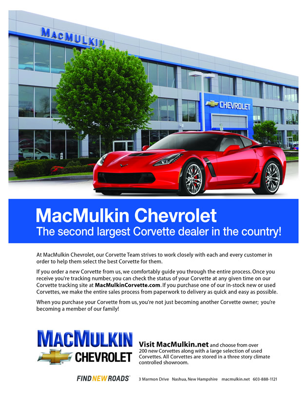 MacMulkin Chevrolet Corvette is the 2nd Largest Corvette Dealer in the Country!