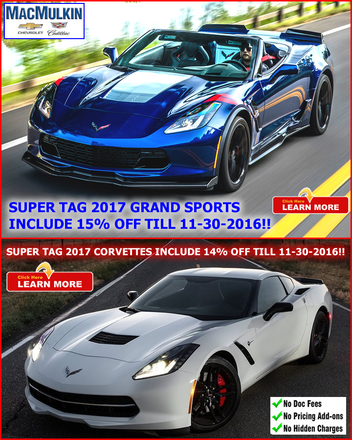 2017 Corvette Super Tag Sale